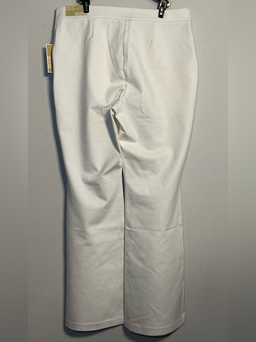 Michael Kors High-Waist Button-Front White Pants - Picture 2 of 7